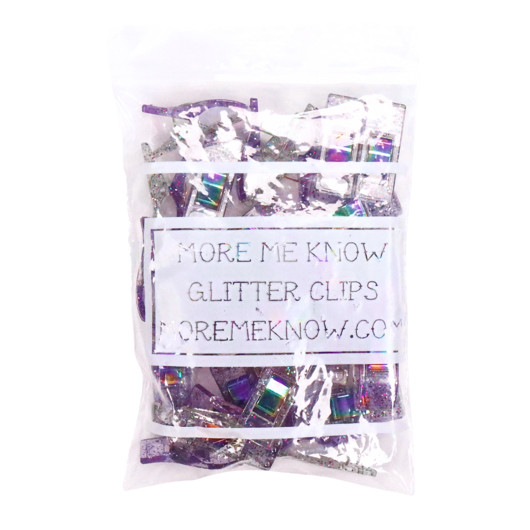 Wild Flower Glitter Clips | Pack of 25