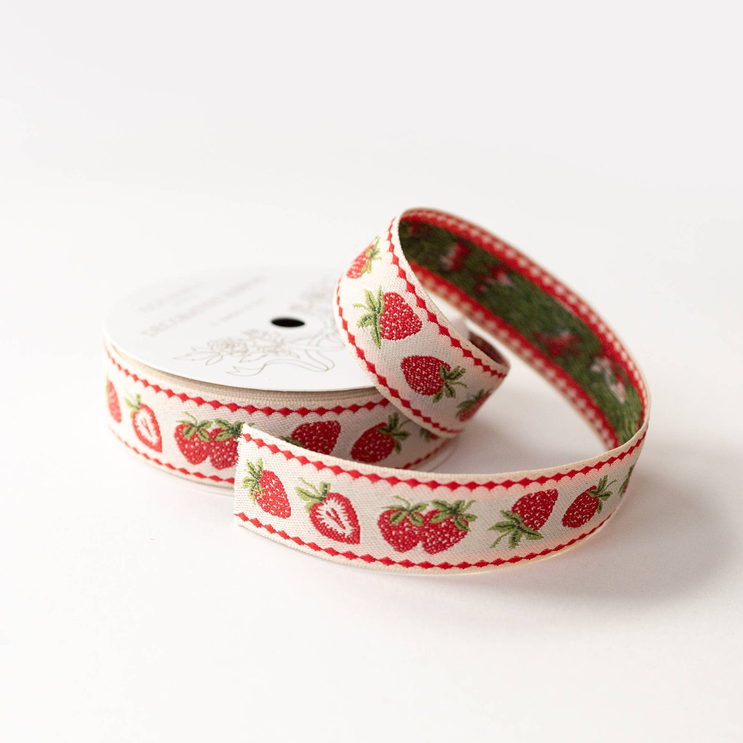 STRAWBERRY | EMBROIDERED RIBBON