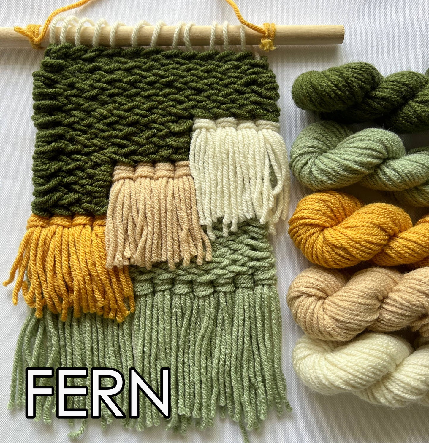 DIY Tapestry Weaving Kit for Beginners - Yarn & Fiber Crafts: Fern