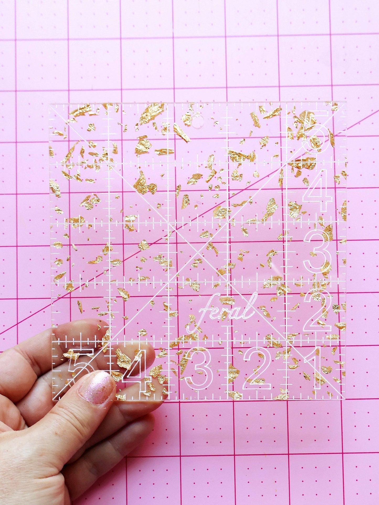 Charm square ruler: Golden