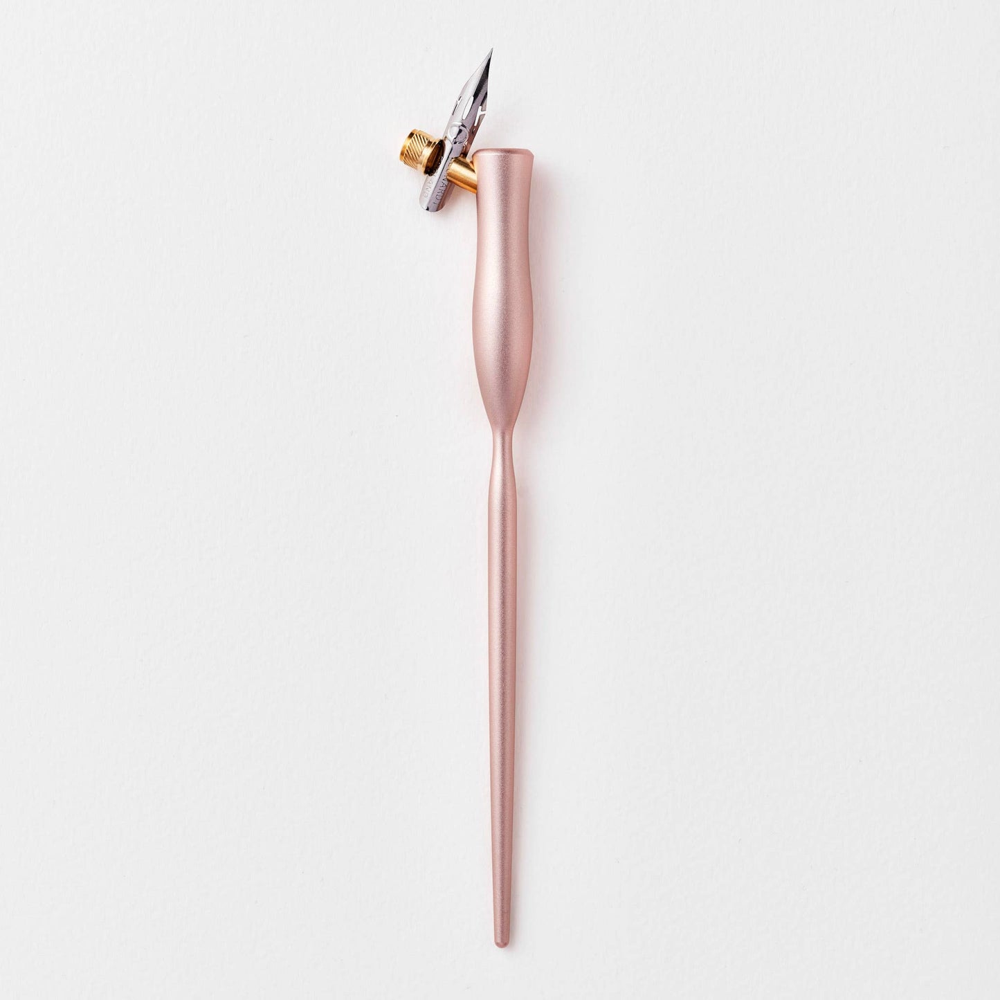 Flourish Calligraphy Pen: Rose Gold / Oblique (nib at an angle)