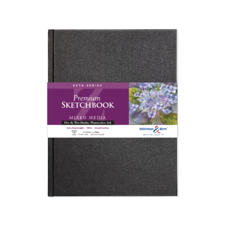 Stillman & Birn Mixed Media Sketchbook -Zeta Series: 7 x 10 Portrait WIREBOUND