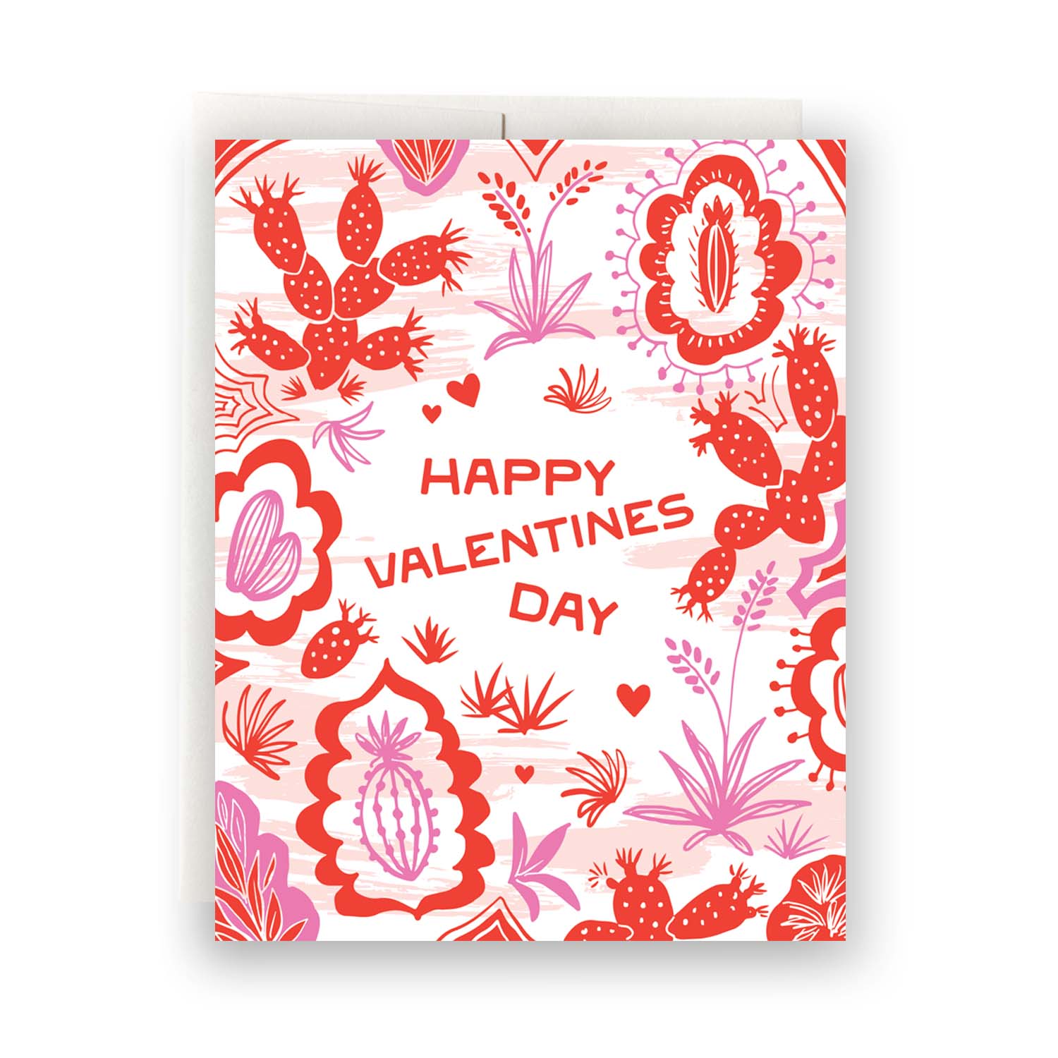 Fiesta Valentine’s Day card with a festive and colorful design featuring desert fauna - celebrating love with a vibrant twist.