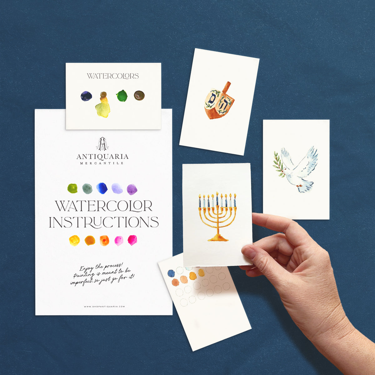 Antiquaria Mini Watercolor Kit: Hanukkah
