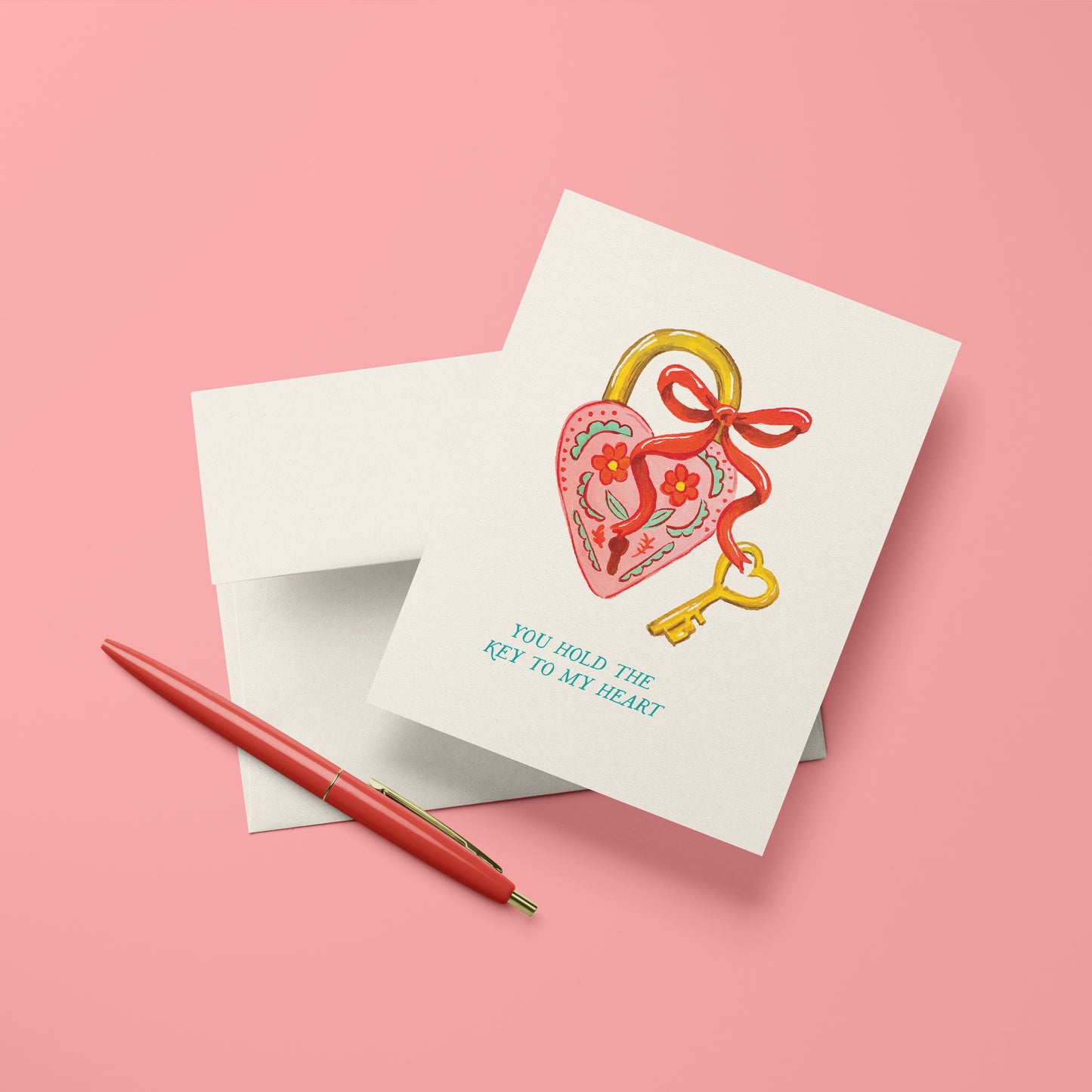 Heart Locket A2 Greeting Card