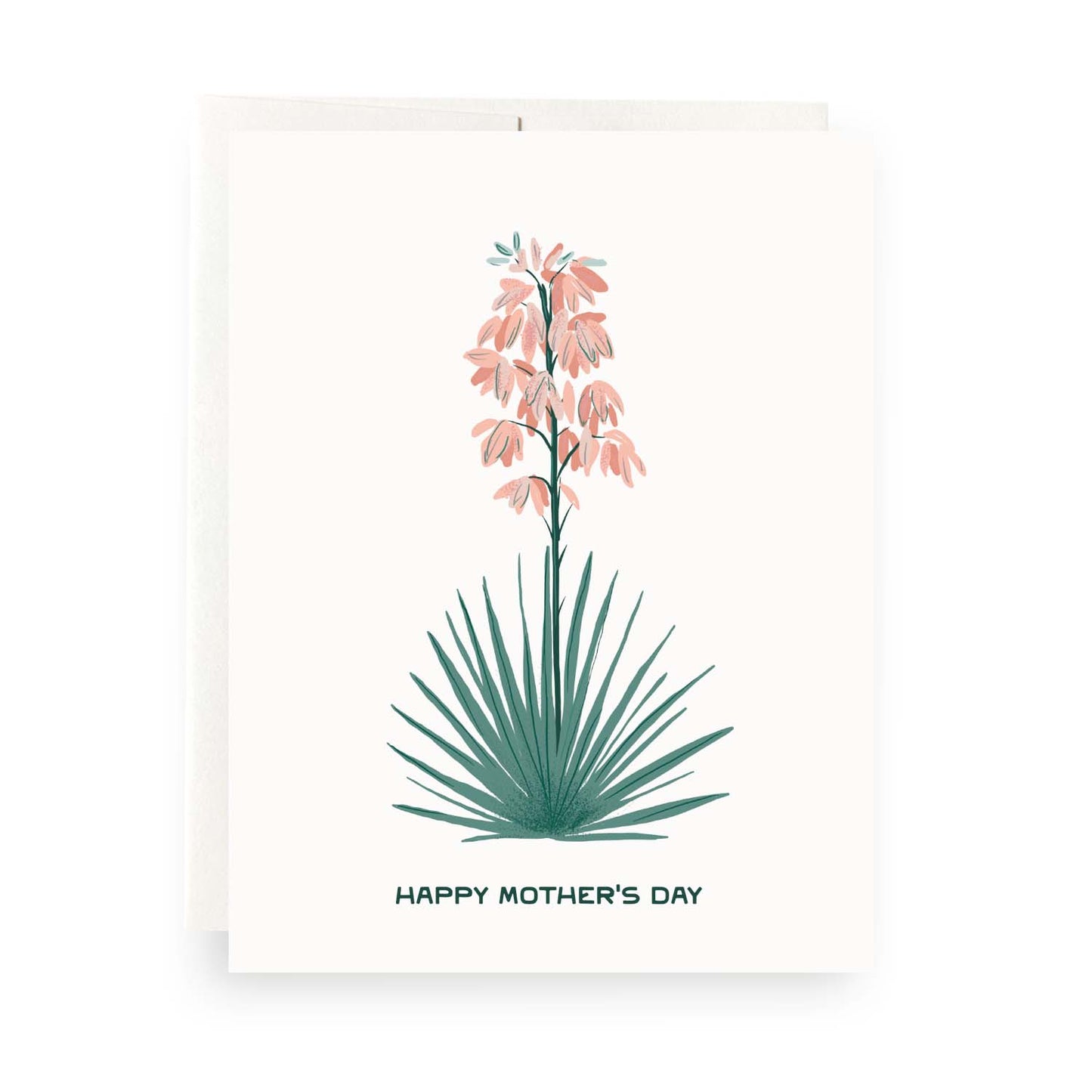 Yucca Blooms Mother's Day card featuring beautiful yucca flowers, perfect for celebrating moms who love desert blooms.