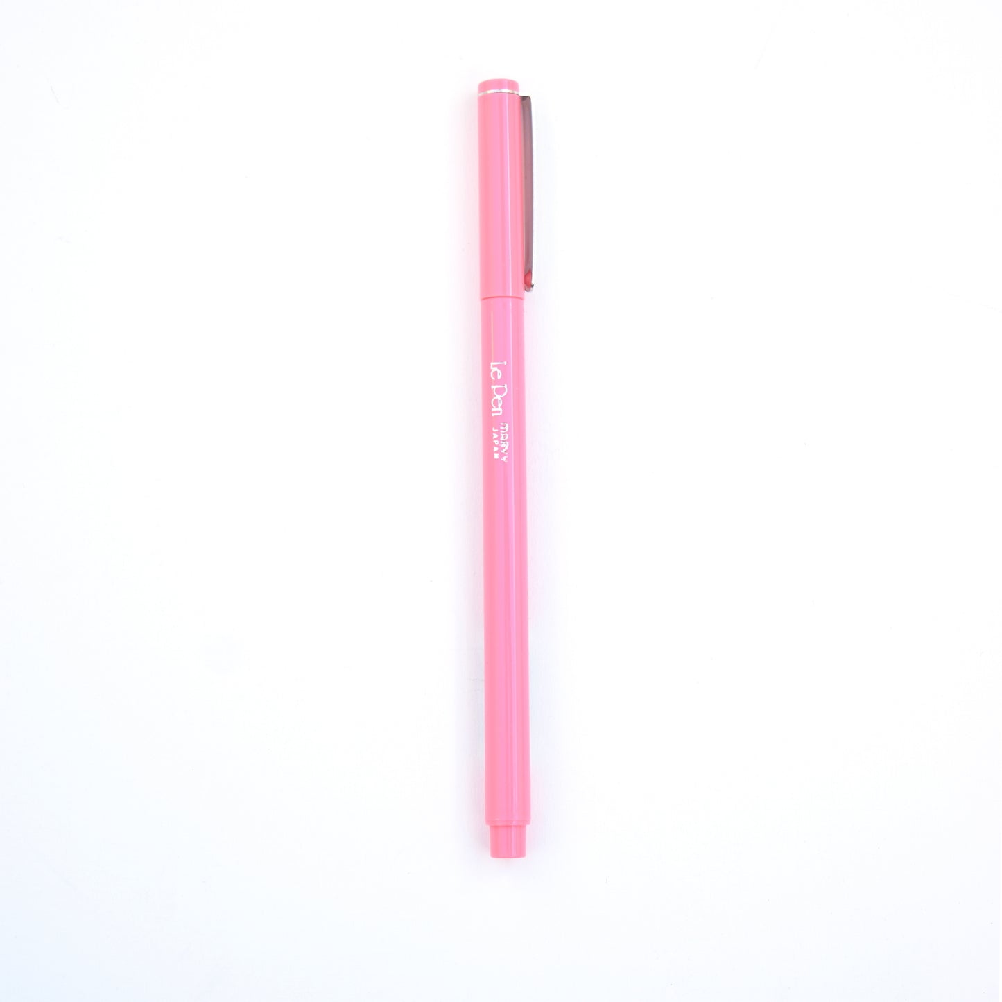 Le Pen Coral Pink - bright coral pink ink pen, fine tip for detailed writing, ideal for planners, sketchbooks, and colorful notes.