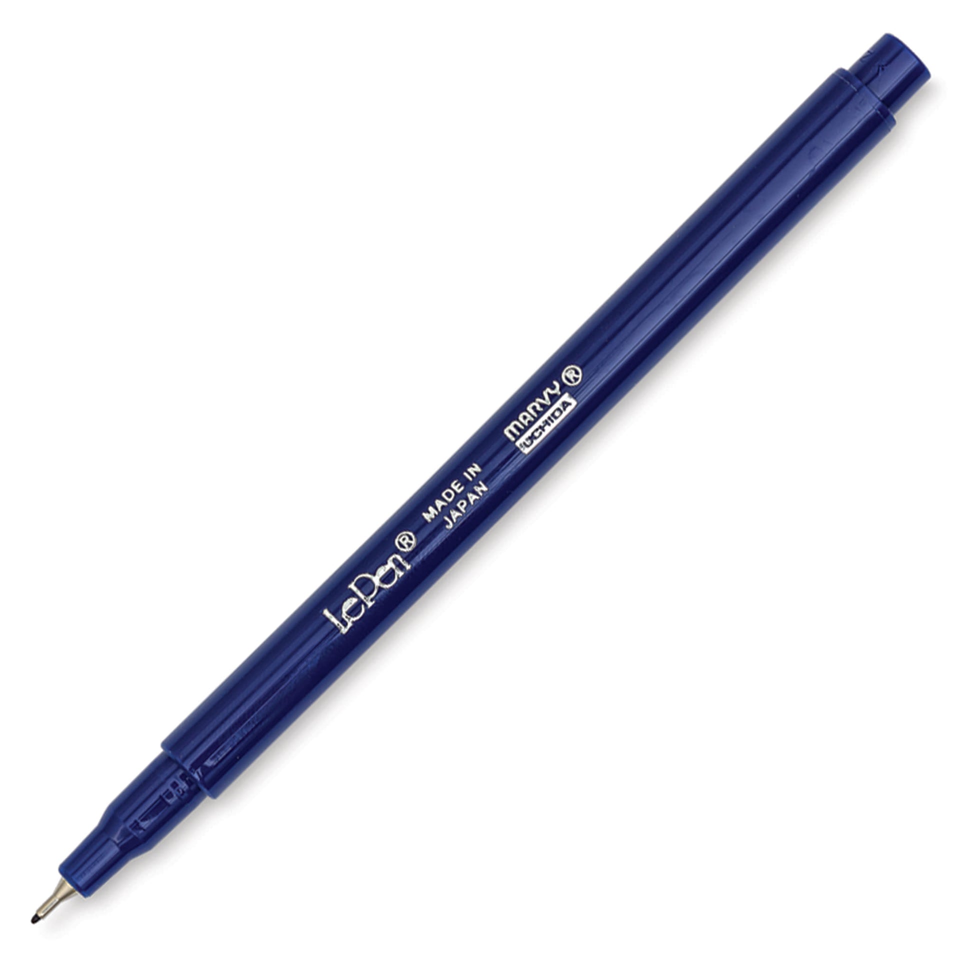 Le Pen Navy - deep navy blue ink pen with fine point, perfect for professional writing, planners, and detailed work.