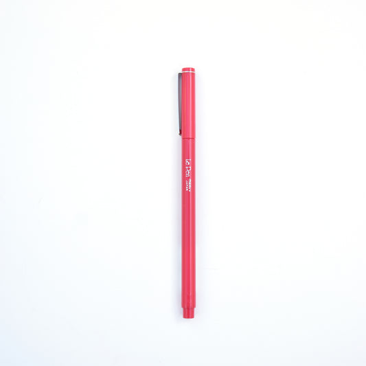 Le Pen Red - bold red fine-tip pen, ideal for marking important notes, creative projects, and adding a pop of color to your writing."