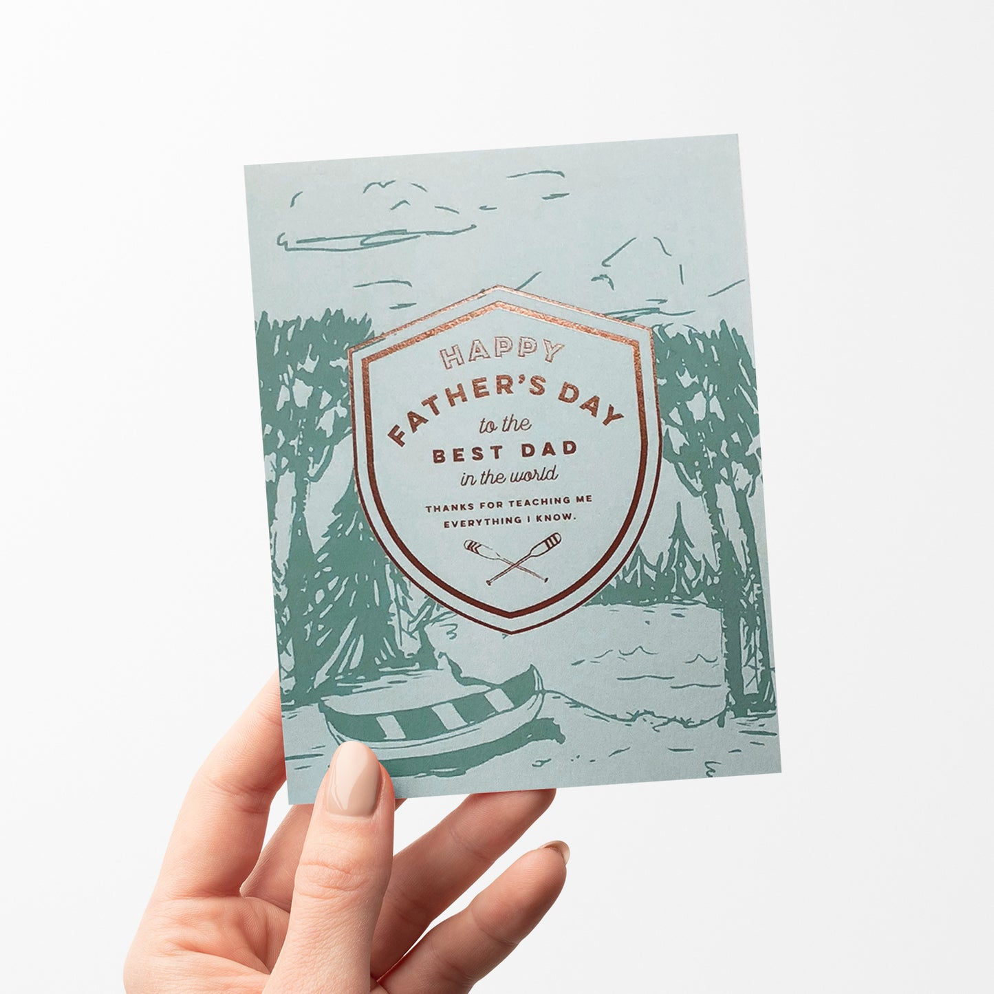 Crest Canoe Father's Day Greeting Card