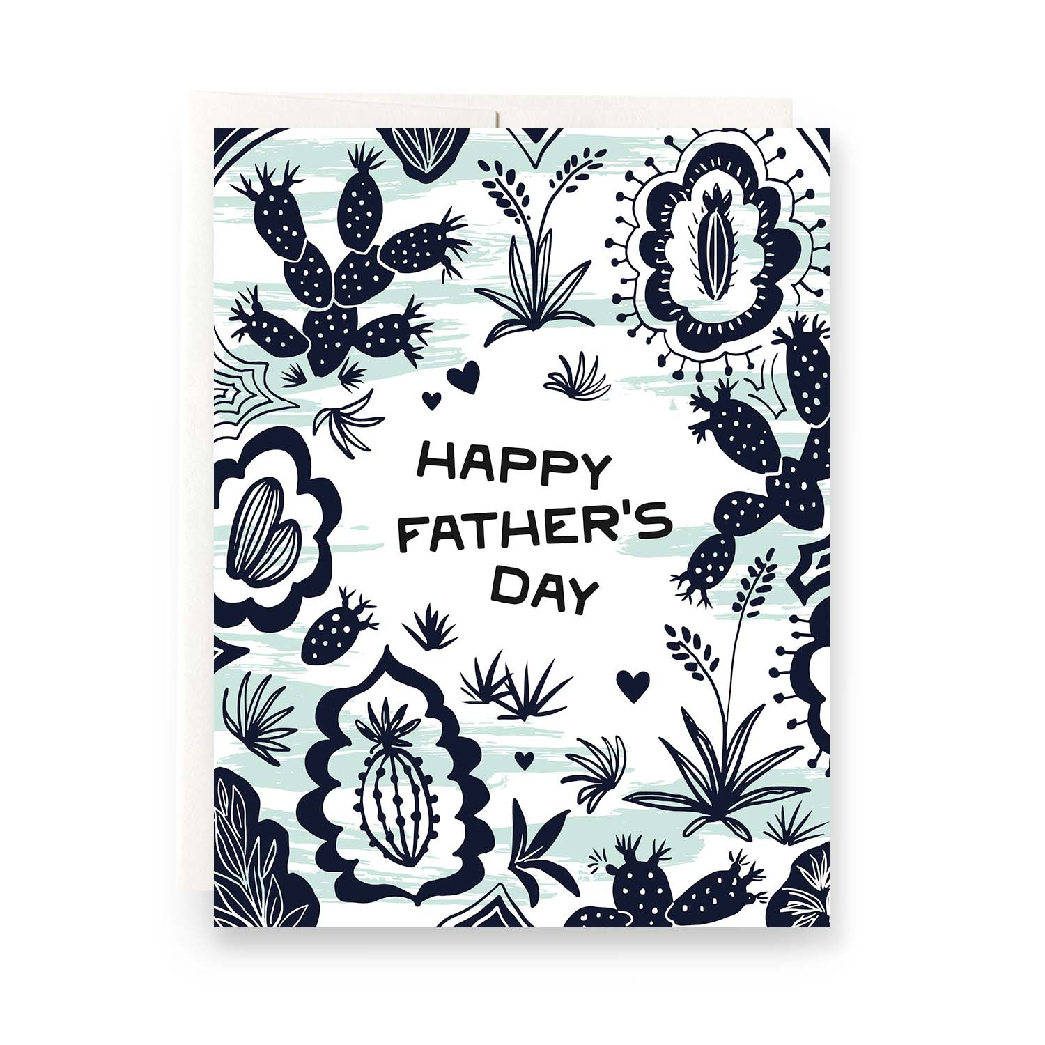 Fiesta Father's Day card with cactus-inspired patterns, perfect for celebrating dads who love desert motifs.