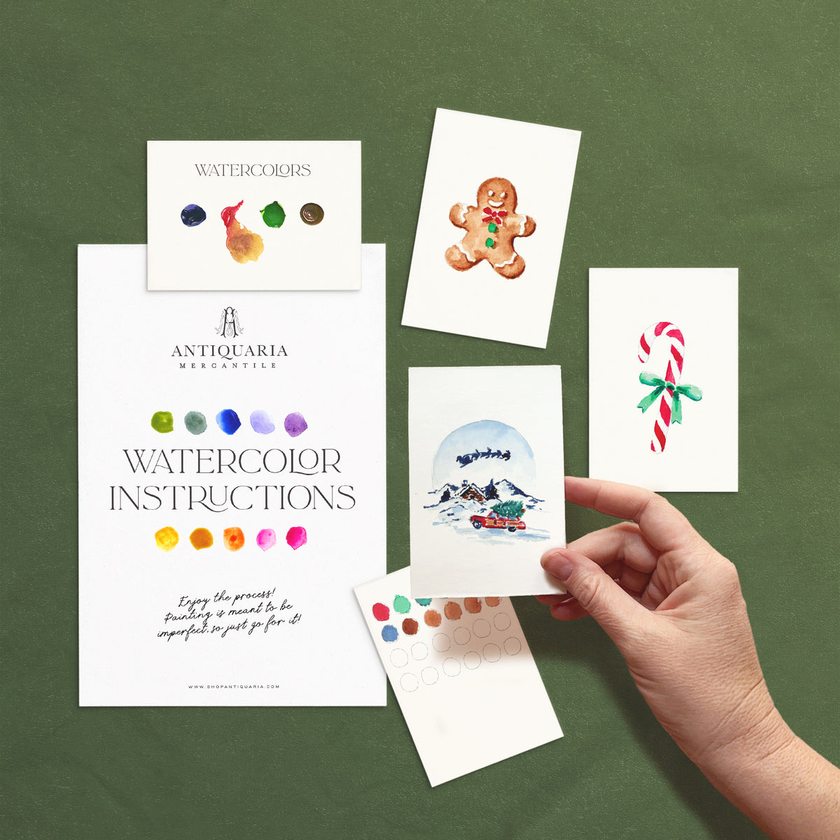 Antiquaria Mini Watercolor Kit: Christmas No.1