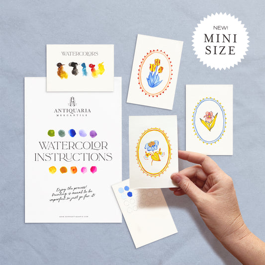 Antiquaria Mini Watercolor Kit: Folk Flowers