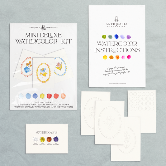 Antiquaria Mini Watercolor Kit: Folk Flowers