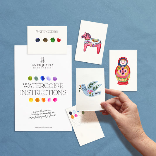 Antiquaria Mini Watercolor Kit: Scandinavian Folk