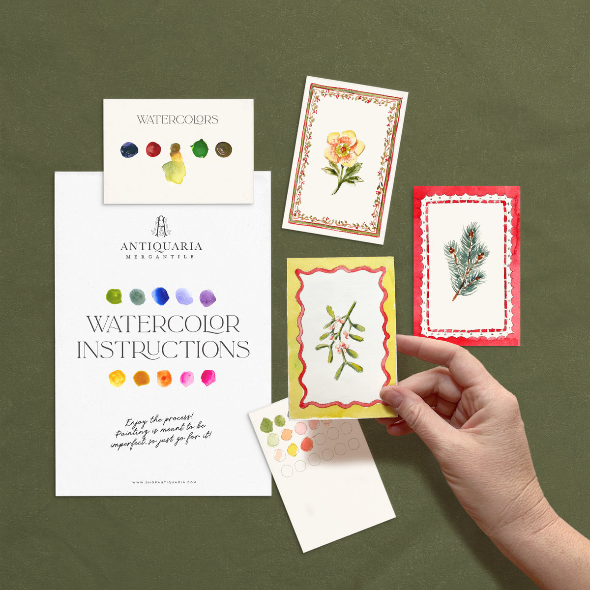 Mini Watercolor Kit: Winter Botanical
