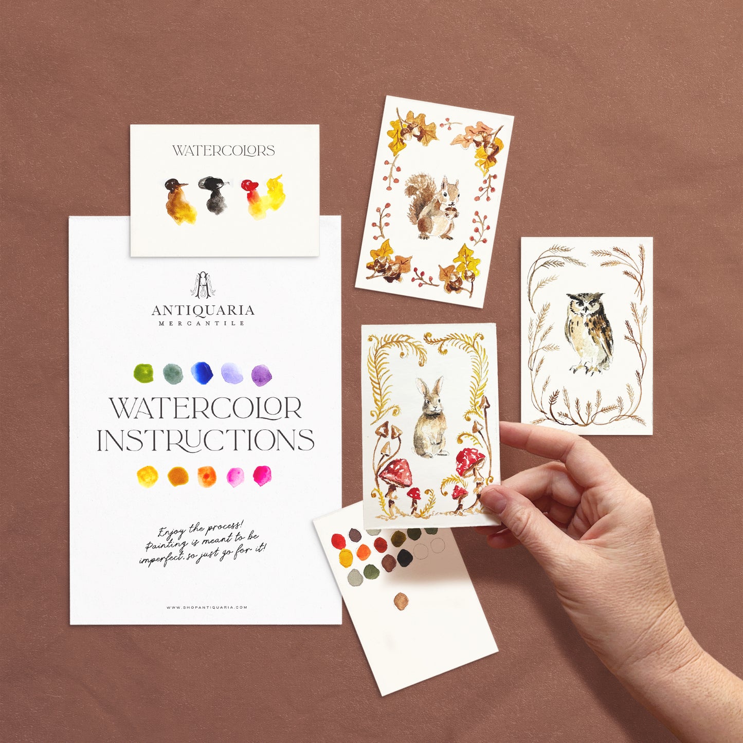 Antiquaria Mini Watercolor Kit: Woodland Friends