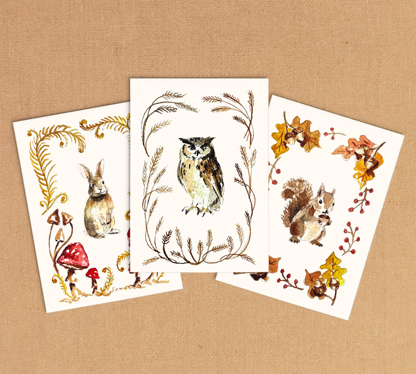 Antiquaria Mini Watercolor Kit: Woodland Friends