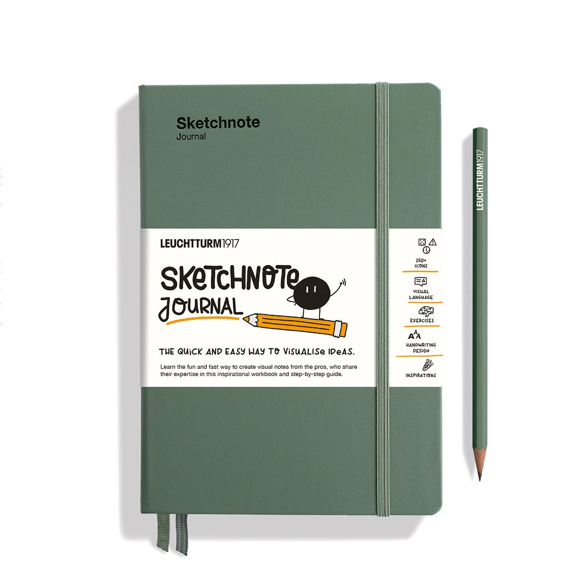 An inspirational workbook with instructions and tips from professional Sketchnoters. Learn how to create visual notes with this easily understandable and playful step-by-step guide