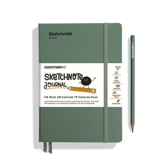 An inspirational workbook with instructions and tips from professional Sketchnoters. Learn how to create visual notes with this easily understandable and playful step-by-step guide