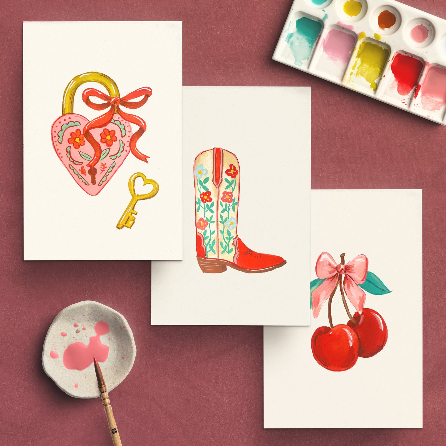 Antiquaria Watercolor Kit: Love Bomb