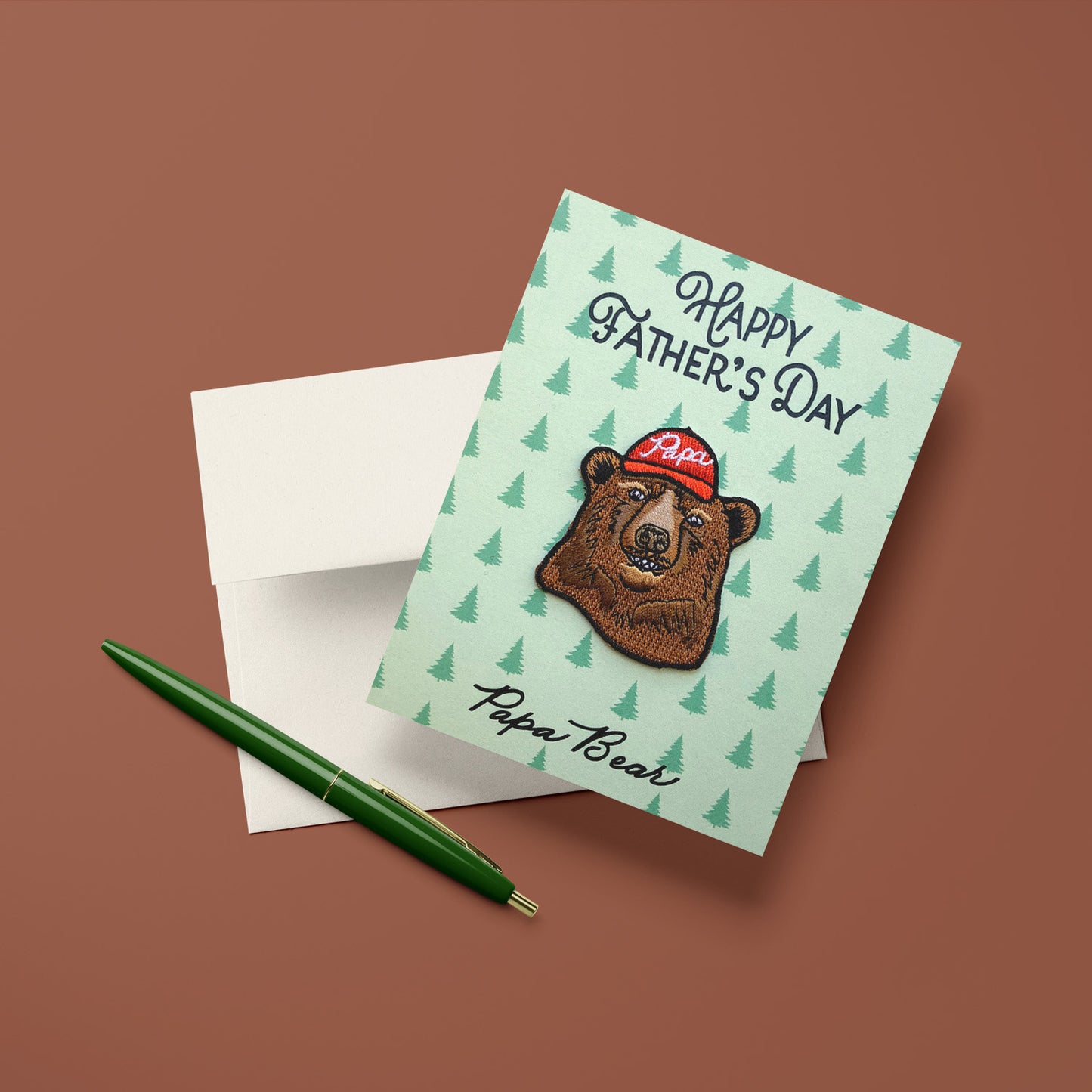 Patch Greeting Card | Papa Bear Father's Day