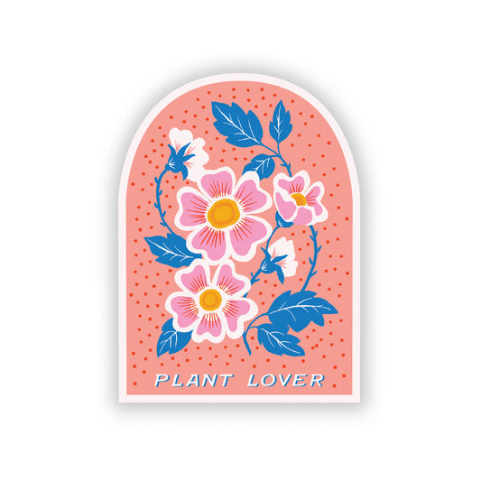 Charming sticker showcasing a floral design with a vibrant roses celebrating plant love ideal for customizing water bottles, laptops, or craft projects