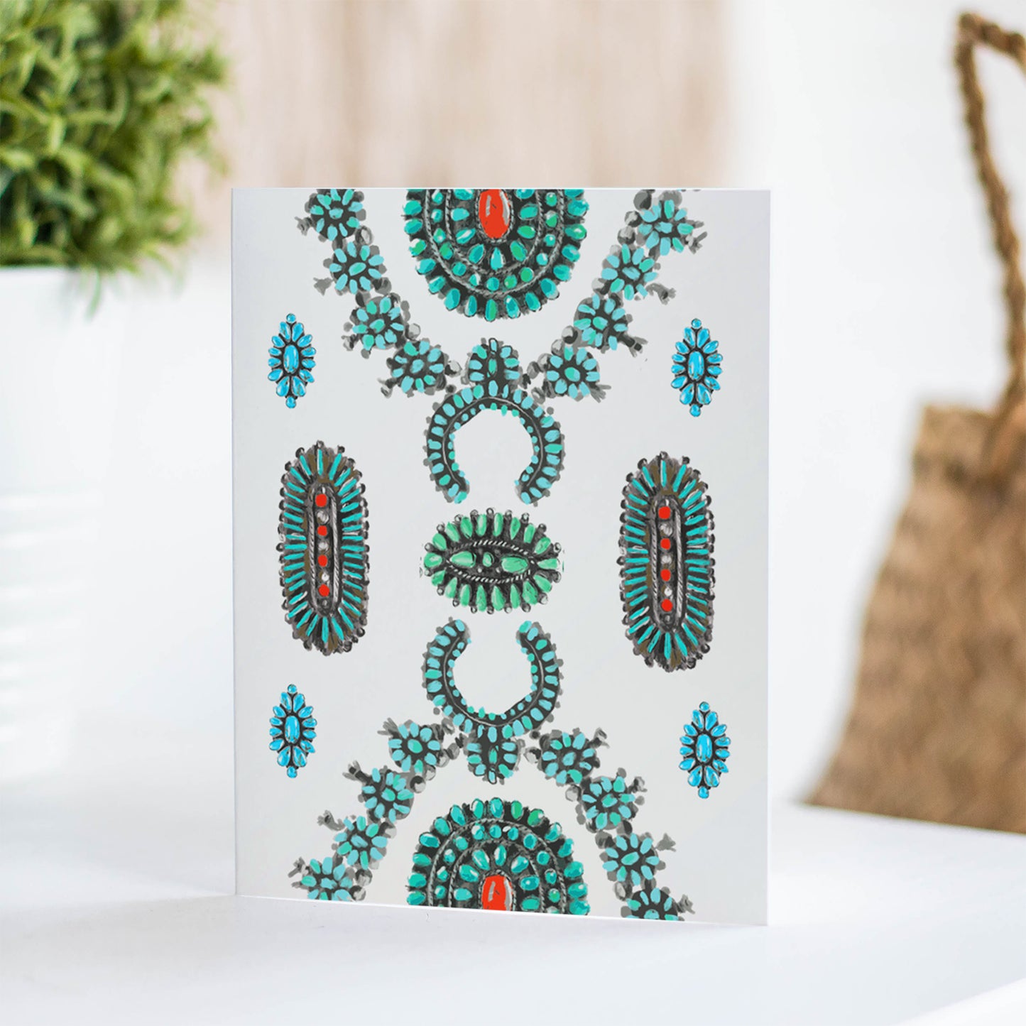 Blank Card: Turquoise Jewelry