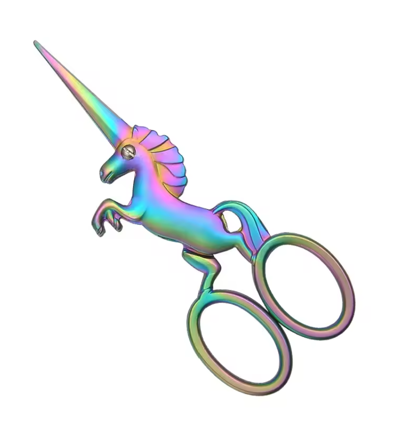 Rainbow Unicorn Embroidery Scissors