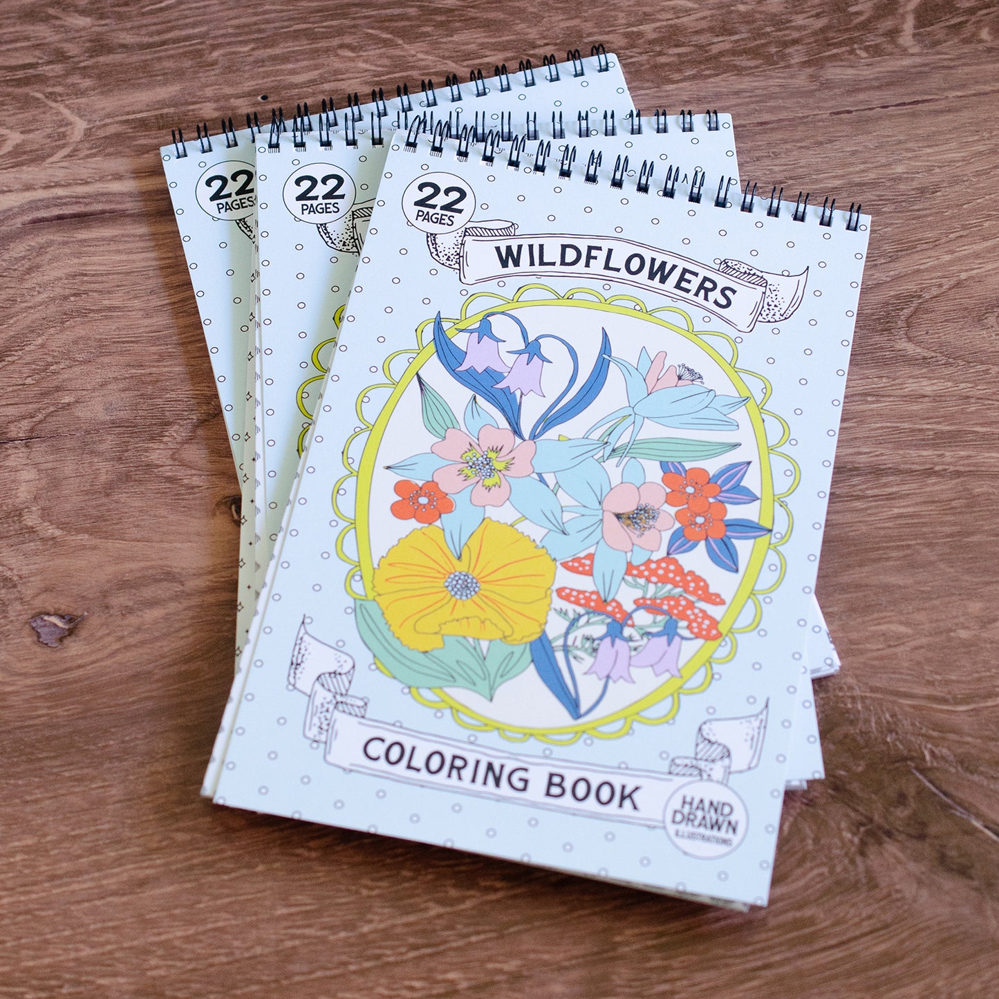 Antiquaria Wildflowers Premium Coloring Book